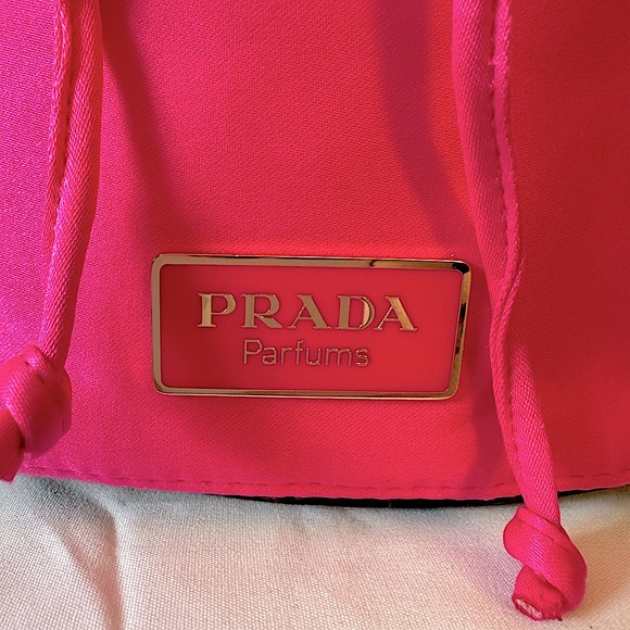 PRADA Hot Pink Drawstring Cosmetic Pouch - Picture 2 of 8